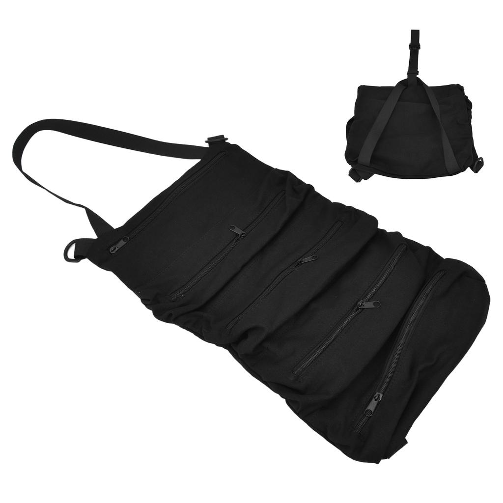 Tool Roll Up Bag Durable Oxford Fabric Wide Application Easy Storage Secure Closure Easily