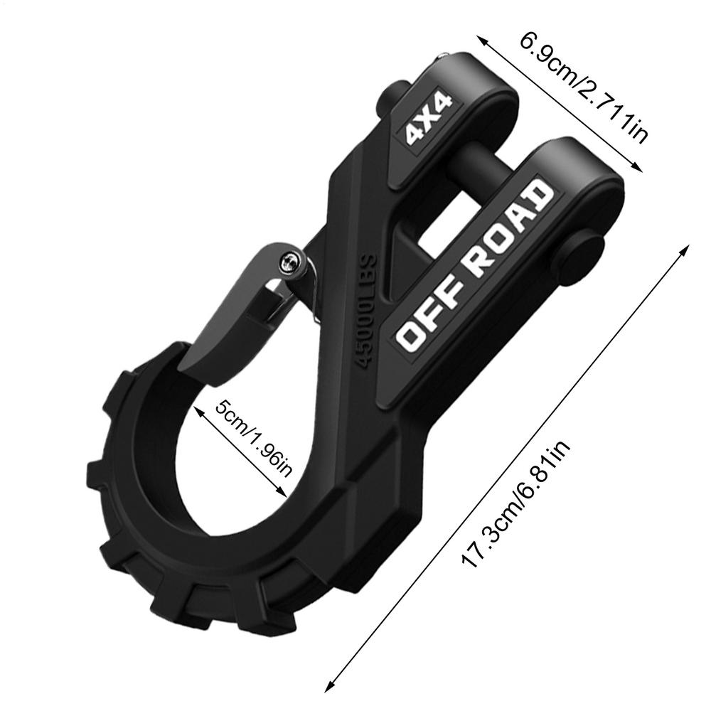 3/8  крюк лебедки сверхпрочный кованый стальной крюк для квадроцикла грузоподъемностью 20 тонн лебедка для квадроцикла буксировочная скоба лебедка скользящий крюк для синтетического троса трос лебедки для квадроцикла чёрный