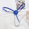 Low-waist Women's Thong Ultra-thin Sexy Briefs Transparent Pearl Underwear  Gift