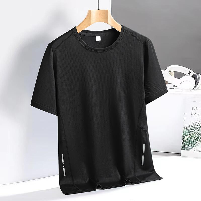 Men and Women Couples Sports Quick-drying Ice Sense Thin Short-sleeved T-shirt Short-sleeved Men s T-shirt Ice Silk Short-sleeved T-shirt Men M