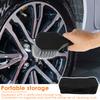7Pcs Car Wheel Cleaning Kit Multiple Clean Tool with Storage Bag Soft Rim Brush Microfibre Flat Wheel Brush Sponge Detail Wiping