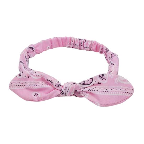 Elastic Headband Rabbit Ear Knot Design Elastic Hair Wrap Comfortable Secure Fit Wave Boosting Compression Hair Band