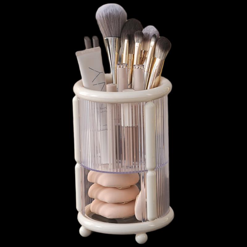 Transparent Makeup Brush & Pencil Organizer Set
