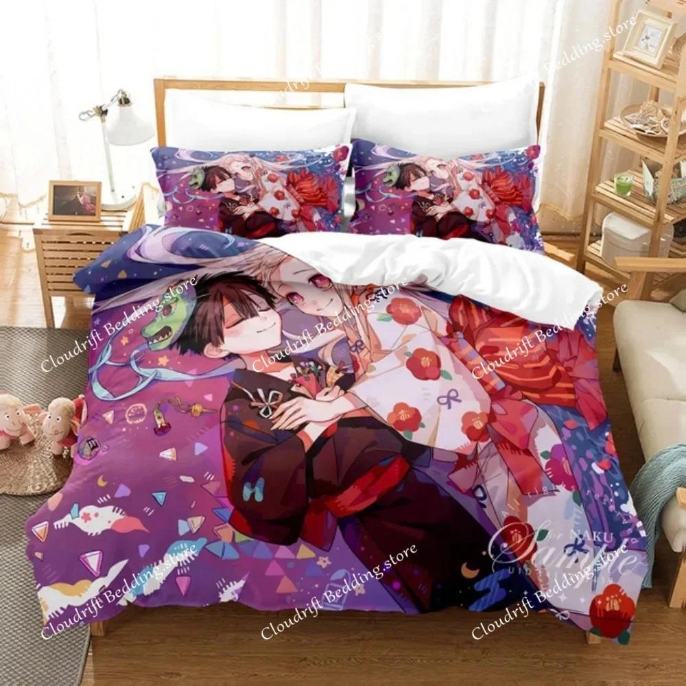 Toilet-bound Hanako-kun Bedding Set Japanese Anime Duvet Cover Set Single Queen Full King Twin Size Boys Teens Duvet Cover026