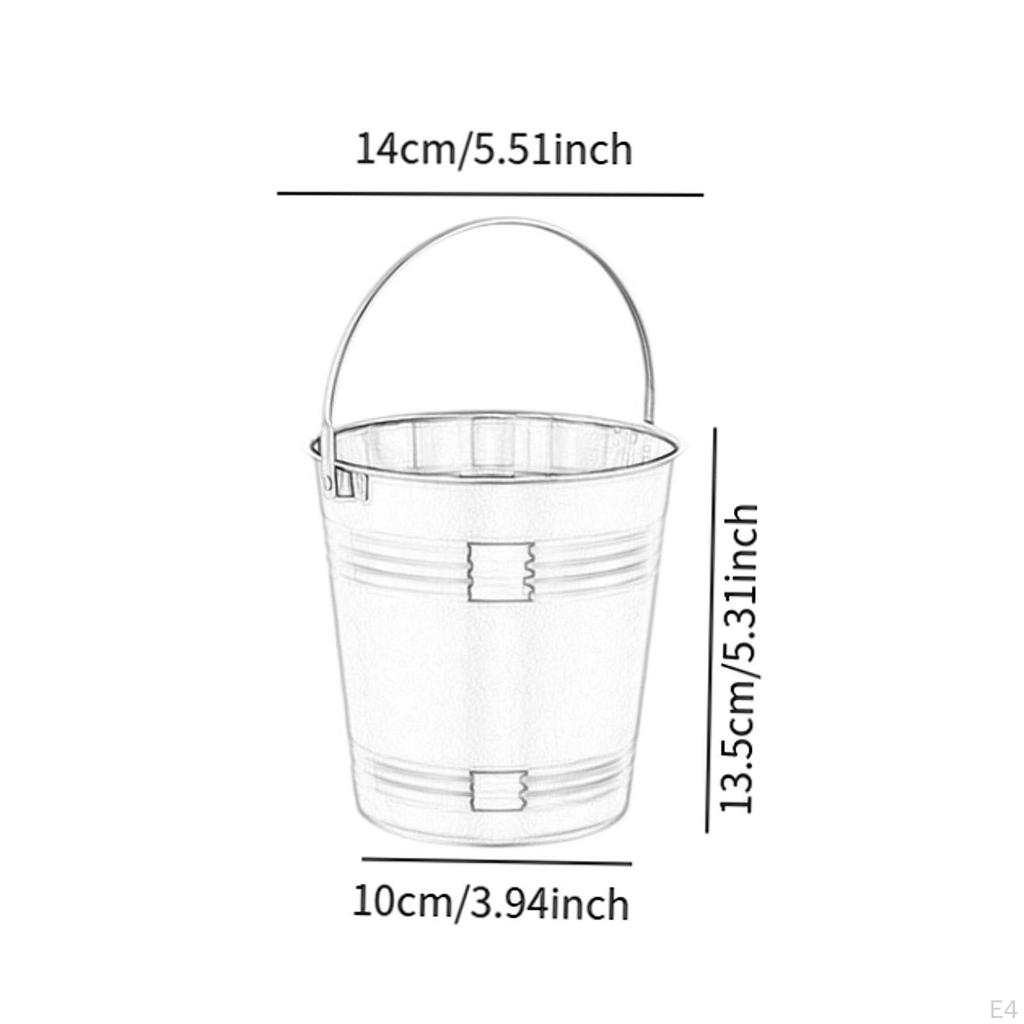 Eiseimer Tragbar Kühlend 1,7L Edelstahl Servieren Wein für