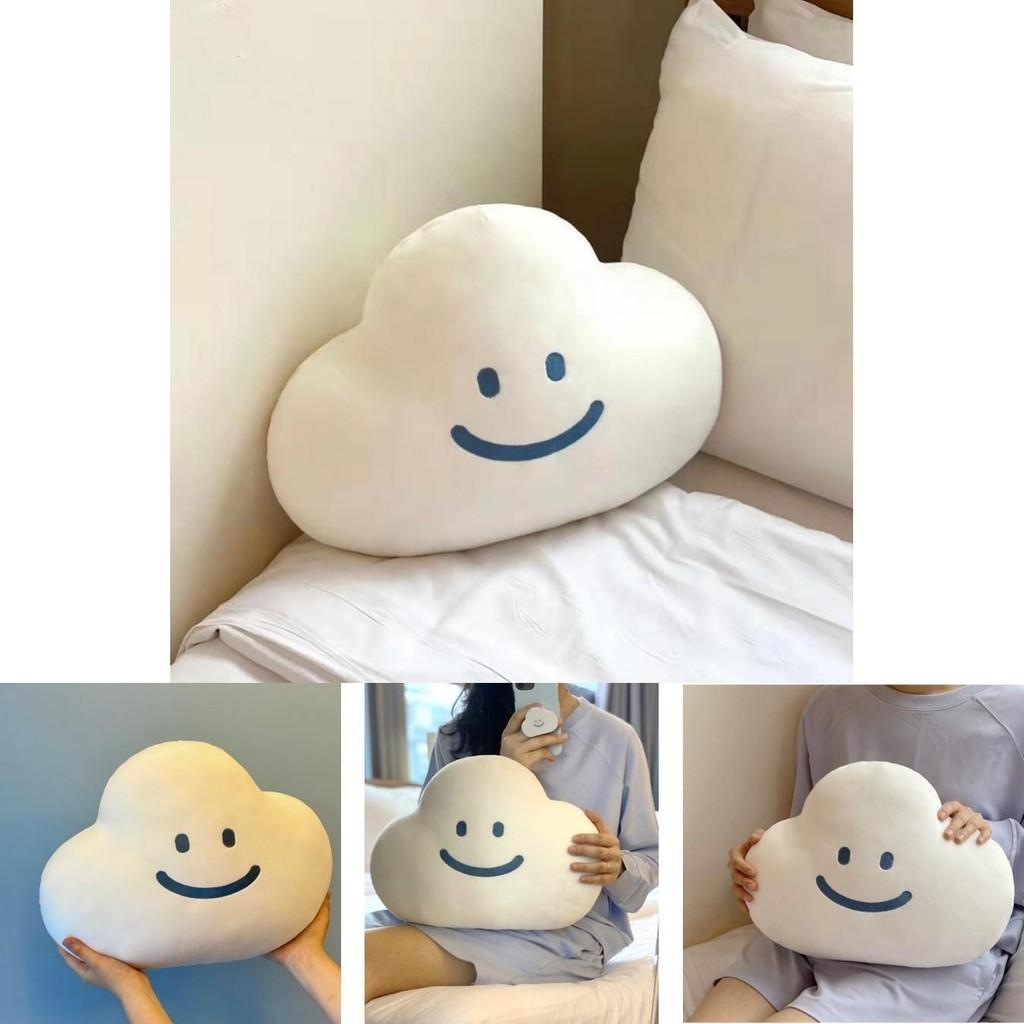 Soft And Cuddly Cloud Emoji Pillow For Girls Unique Korean Ins Design