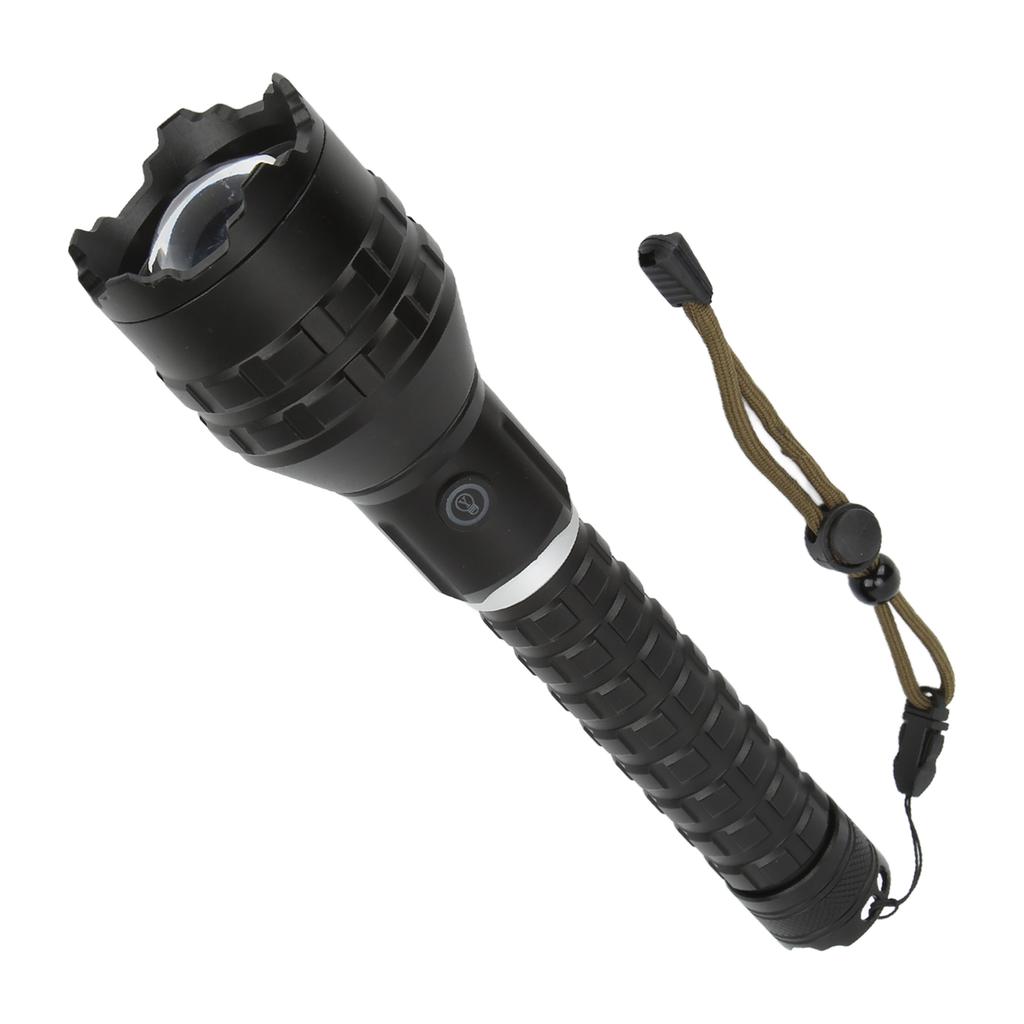 LED Flashlight Type C Charging High Brightness Ergonomic Nonslip IPX4 Waterproof Easy Operation Rechargeable Flashlight