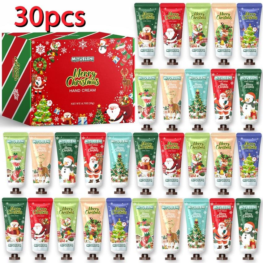 5-Pack Xmas Hand Cream Gift Set, Scented Hand Lotion Kit 30g, Hydrating Moisturizing Hand Care Set for Women Girls, Stocking Stuffers Party Favors