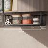 1Pc White/Black Hanging Net Basket Iron Material Large Capacity Hanging Under Cabinet Wall Wardrobe Storage Basket Kitchen Tools