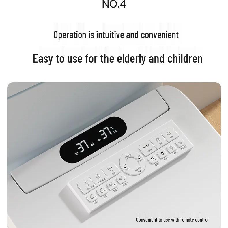 Automatic Smart Toilet Seat with Instant Heating and Constant Temperature