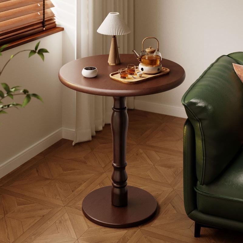 Round Coffee Table Wooden Sofas Side Tables Minimalist Modern Tea Table Luxury Living Room Center Tables Interior Furniture