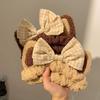 Hair Band Wash Face Cute Cartoon Plush Cat Ears Bow Bear Mask Hair Band Korean Version Headband Hair Accessories