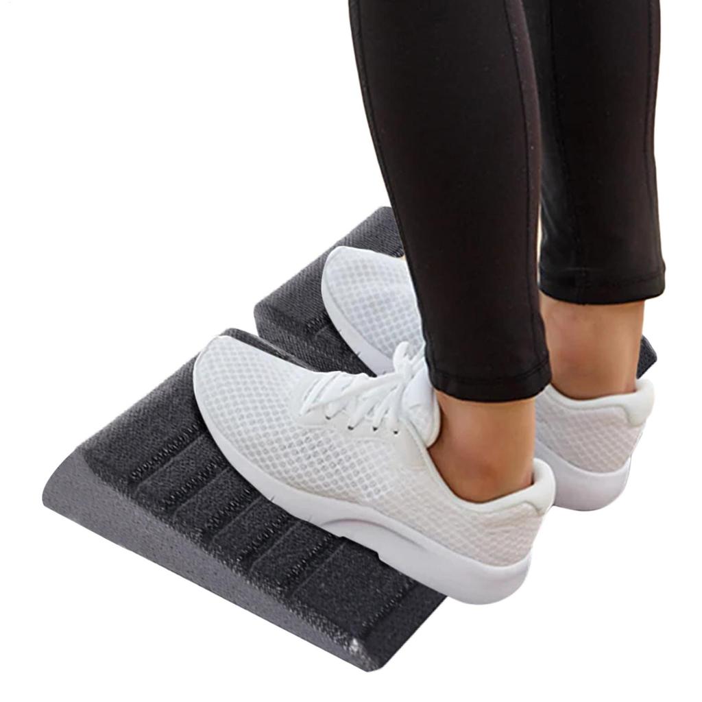 2PCS Squat Wedges Non-Slip Calf & Foot Stretcher Slant Board, Portable Squat Ramp for Home Gym Yoga Pilates Workout Exercises