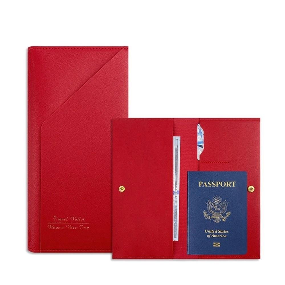 Travel Wallet Passport Clip Travel Accessories Ticket Holder PU Leather Passport Cover  Men