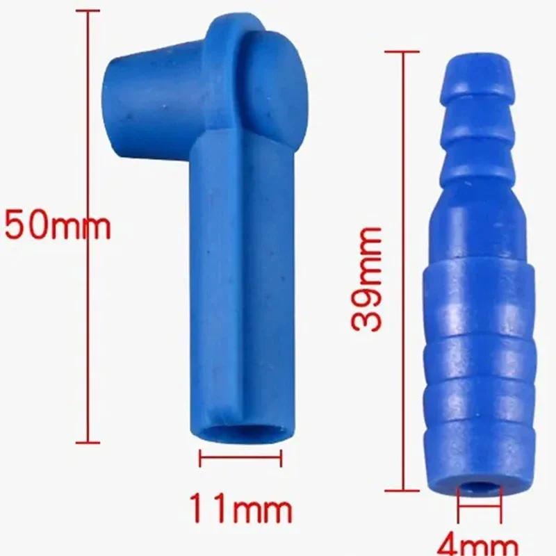1/2/5Pcs Car Brake Fluid Oil Exchange Pump Empty Drained Oil Bleeder Blue Fluid Oil Connector Auto Oil Filling Accessoires