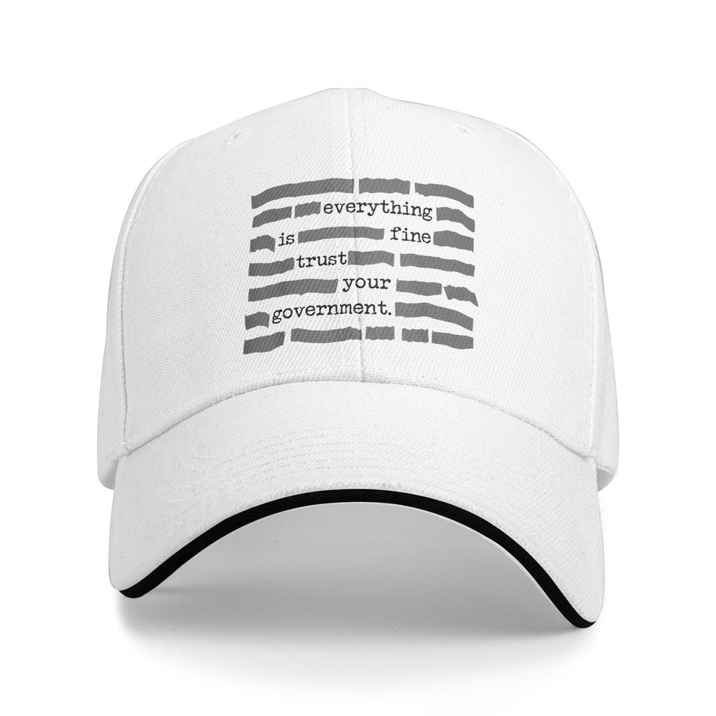 Berretto da Baseball Unisex Vintage Tutto Va Bene Fidati del Tuo Governo Cappello Snapback Unisex da Donna Cappello da Sole per Esterno Tutte le Stagioni Vestibilità Regolabile