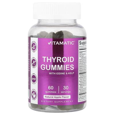 Thyroid Gummies, Iodine & Seaweed, Apple, 60 Gummies