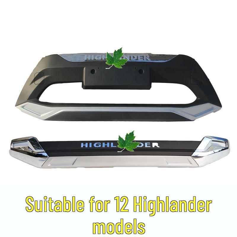 Highlander 12-14 Front & Rear Bumper Guard Decorative Bars