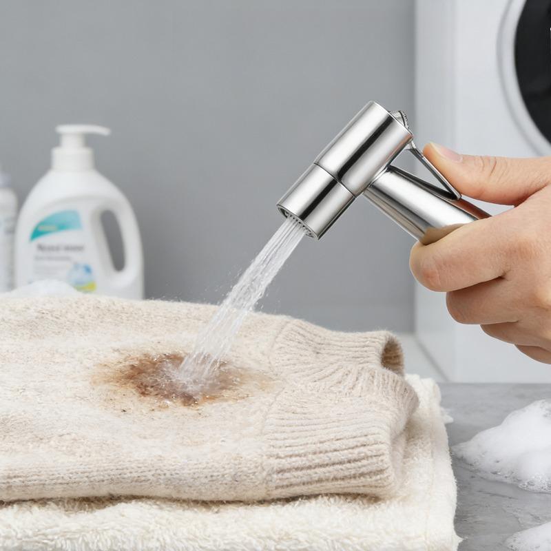Toilet Flushing Spray Gun Faucet Household Toilet and Toilet Flushing Gun High Pressure Boosting Nozzle Household Accessories