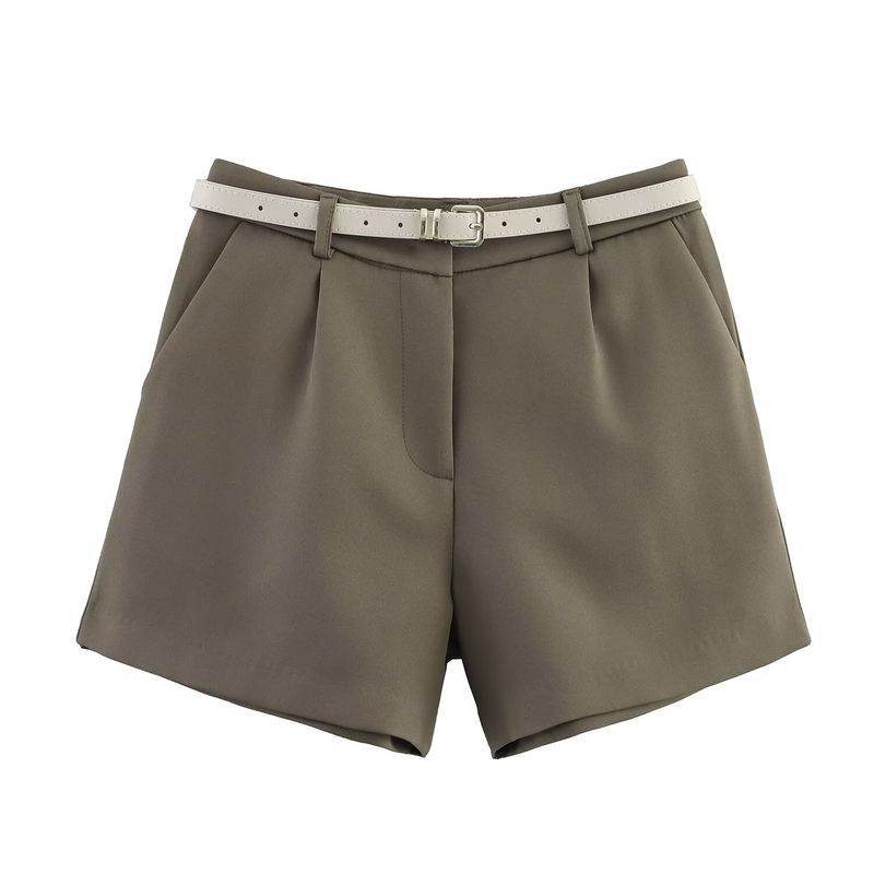 Kaslead New Arrival Women's Clothing Fashion Style Fashion All-Match Matching Belt Casual Shorts 8372104