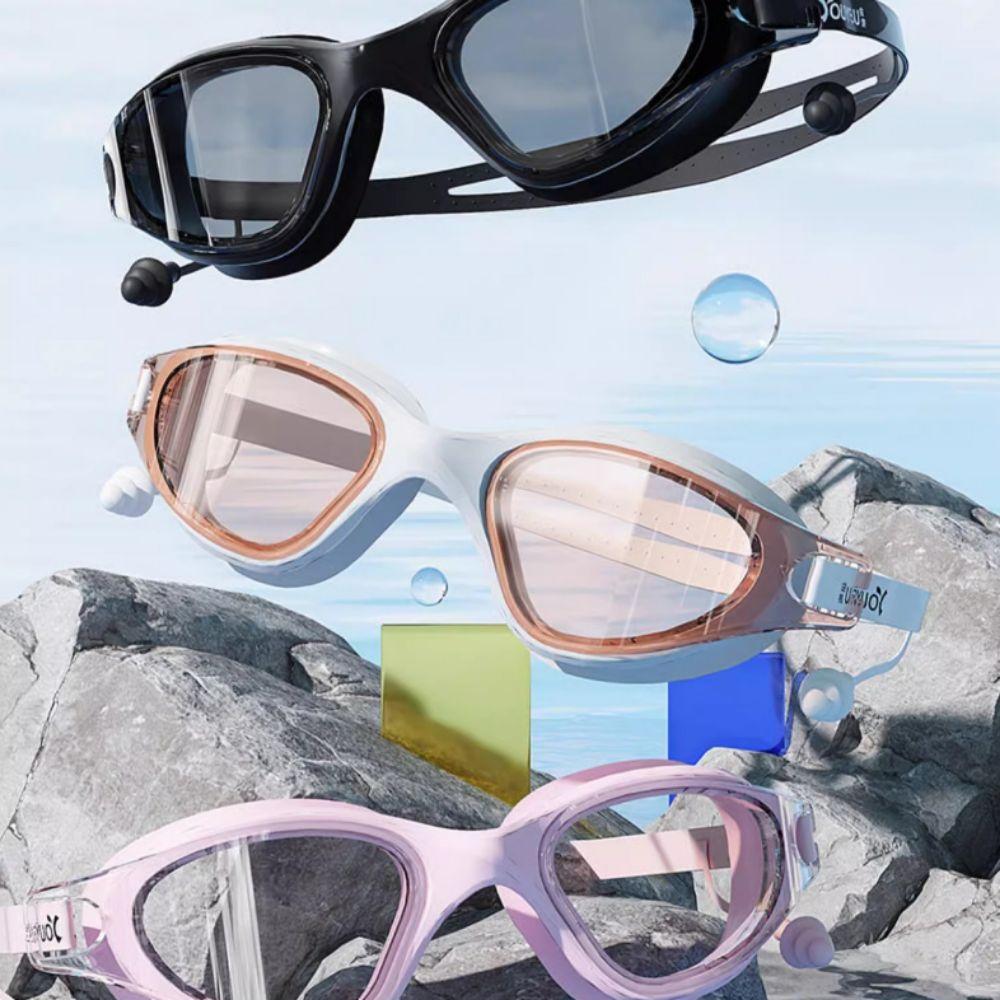 

Anti-fog Adult Swimming Goggles Set with Nose Clip Diving Eyewear Water Sports Style 4