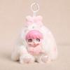 17cm Popular Rabbit Plush Toys Cute Doll with Vinyl Face big Ear Rabbit Plush Pendant Rabbit Ear Backpack Pendant for Girl Gifts