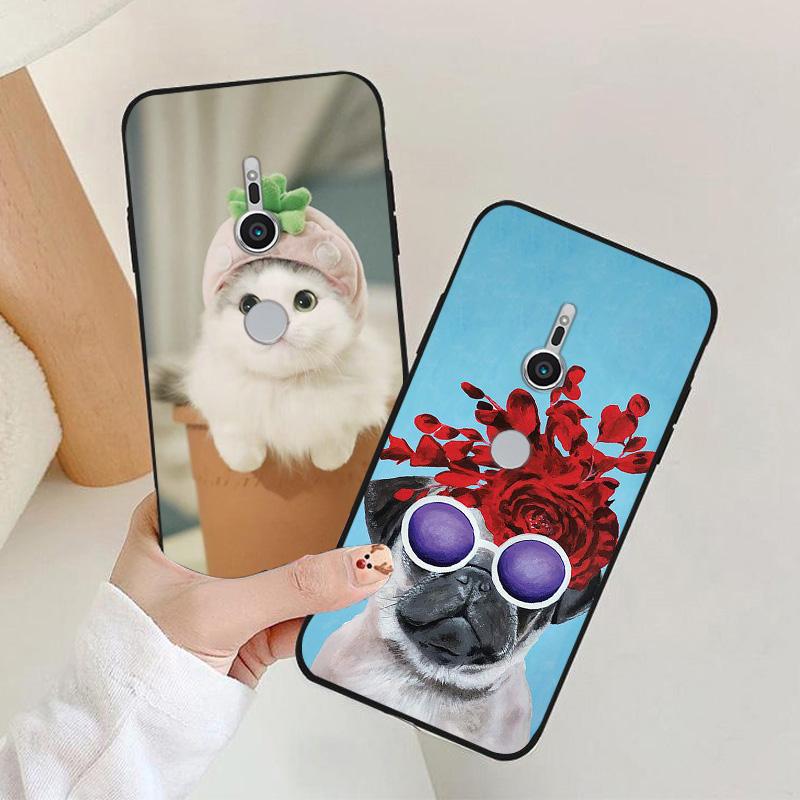 Case For Sony Xperia XZ1 XZ2 XZ4 Luxury astronaut Silicone Camera Protection Back Cover For Sony Xperia XZ2 XZ 2  Funda Capa XZ1