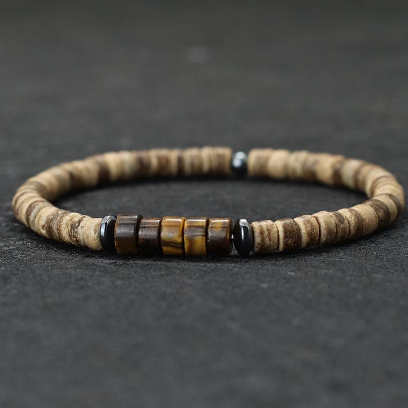 Noter Bohemia Coconut Bead Bracelet Unisex Grade A Emperor Stone Braslet Leisure Accessories Natural Wooden Braclet Beach Joias