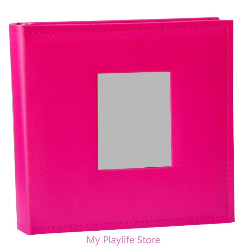 

6-дюймовые фотографии 200 вставных страниц фотоальбом для детской фотоколлекции розовый