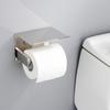 Wall Mount Toilet Paper Holder Stainless Steel Toilet Paper Rack Cell Phone Holder  Bathroom Use