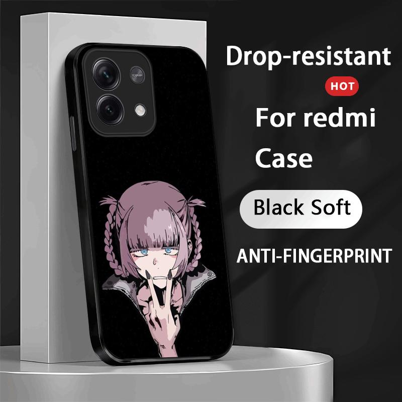

Call of the night cute anime girl Phone Case For Xiaomi Redmi Note 14 13 12 11 Pro Plus S 5G 14C A3 Soft Black Phone Cover Redmi Note 12Pro5G