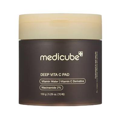 Deep Vita C Pad Brightening Vitamin C Toner Pads Niacinamide Exfoliating Korean Skin Care 70 Pads