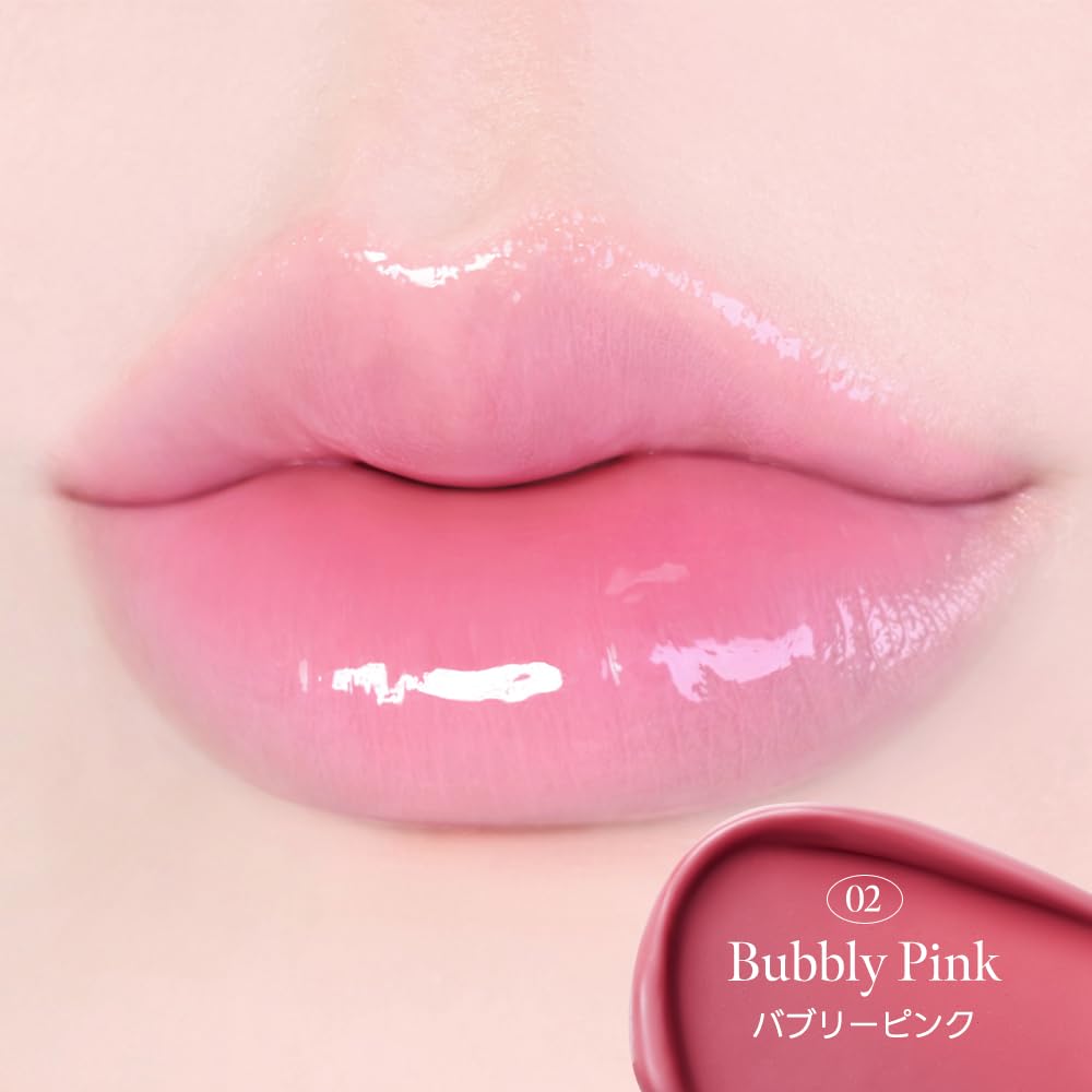 MILK TOUCH Deux Sheer Lip Gloss 02 Bubbly Pink 1
