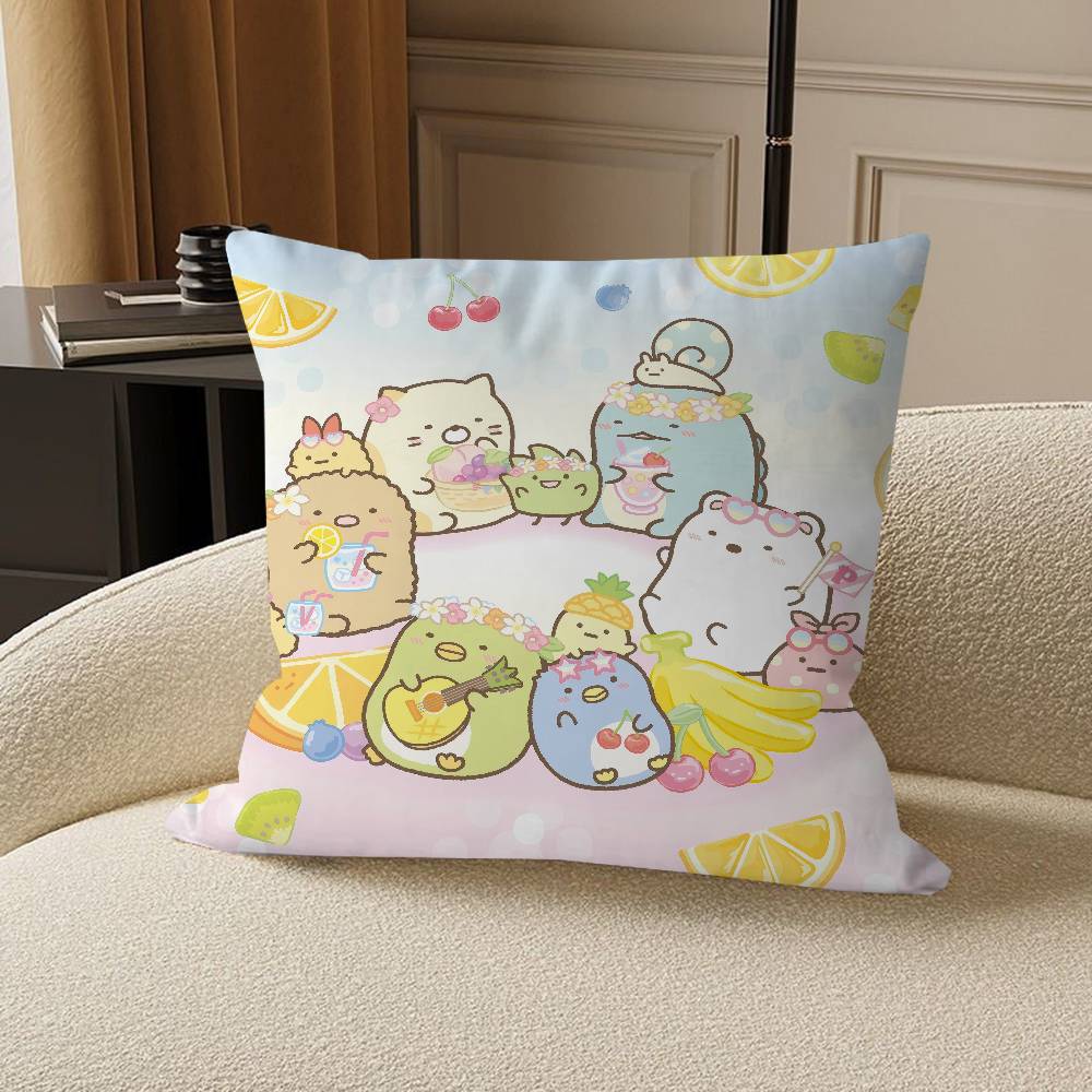 Sumikko Gurashi Cushion Cover Pillowcase Upholstery Sofa Throw Pillow Home Decor Pillowcas