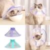 Comfortable Mesh Elizabeth Collar For Dog Cats Wound Recovery Adjustable Pet Cone Collar Prevent Licking Post Surgical