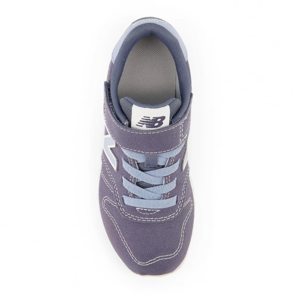 YV373 Kids Junior Children Velcro Magic Tape Low Cut Sneakers Shoes Casual Kindergarten School [New Balance] Yv373-b (Gray, 19.0 Cm)