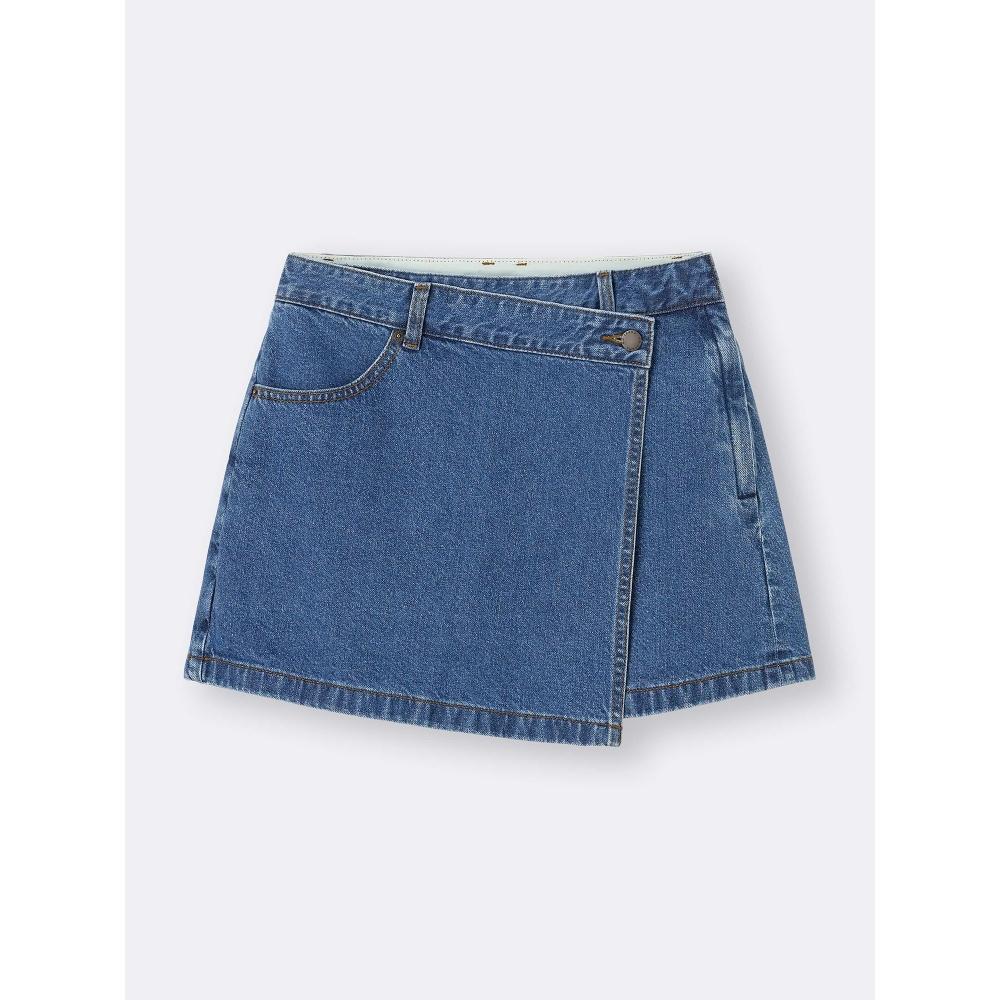 GU by Uniqlo Denim Wrap Skirt