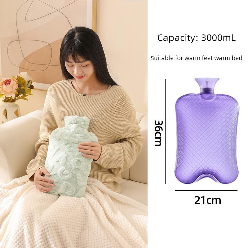 2025 Hot Water Bag Winter Warm Bed Warm Bed Cover Foot Handy Gadget Large Stuffed Irrigation Type Hot-Water Bag Water Injection