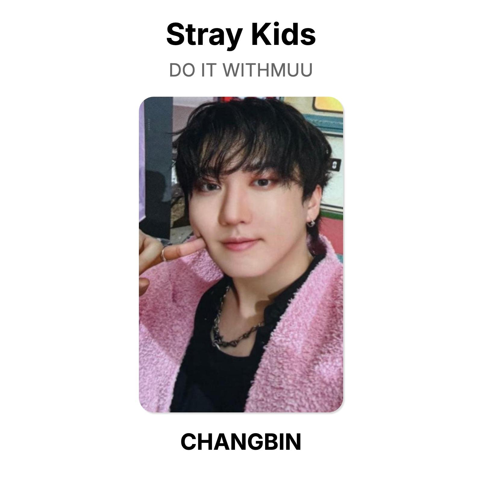 Stray Kids DO IT WITHMUU Official Photocard CHANGBIN