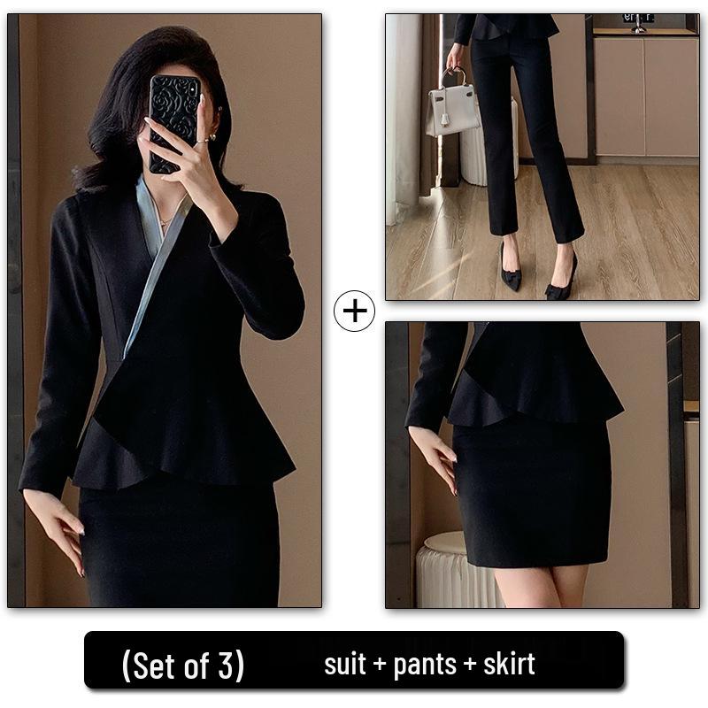 2025 Spring/Autumn Women's Professional Slimming Suit Set - Elegant Office Workwear