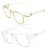 24TE Vented Safety Goggles Clear Eye for Protection Anti Fog Glasses Protective Anti Dust Eyewear Lab Workplace Outdoor Riding