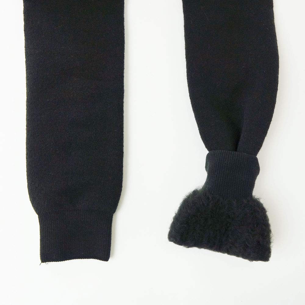 Mochihada SPORTS BB Undertights with Belly Size for Motorcycle and Camping Warmer, LL, Black, Men's Leggings, Underwear, Fleece-Lined, Fishing,