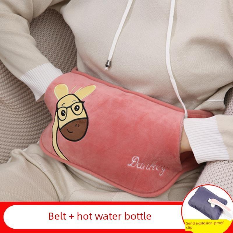 Water-Filled Explosion-Proof Electric Hot Water Bottle, Electric Heating Belt, Rechargeable Waist Warmer, Female Waist Warmer, Belly Warmer, Hand
