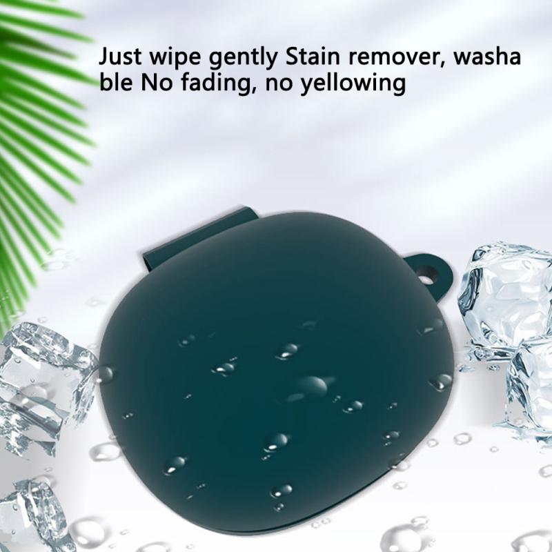 Silikon-Schutzhülle Drahtlose Bluetooth-Kopfhörer-Schutzabdeckung mit Karabiner Kompatibel für