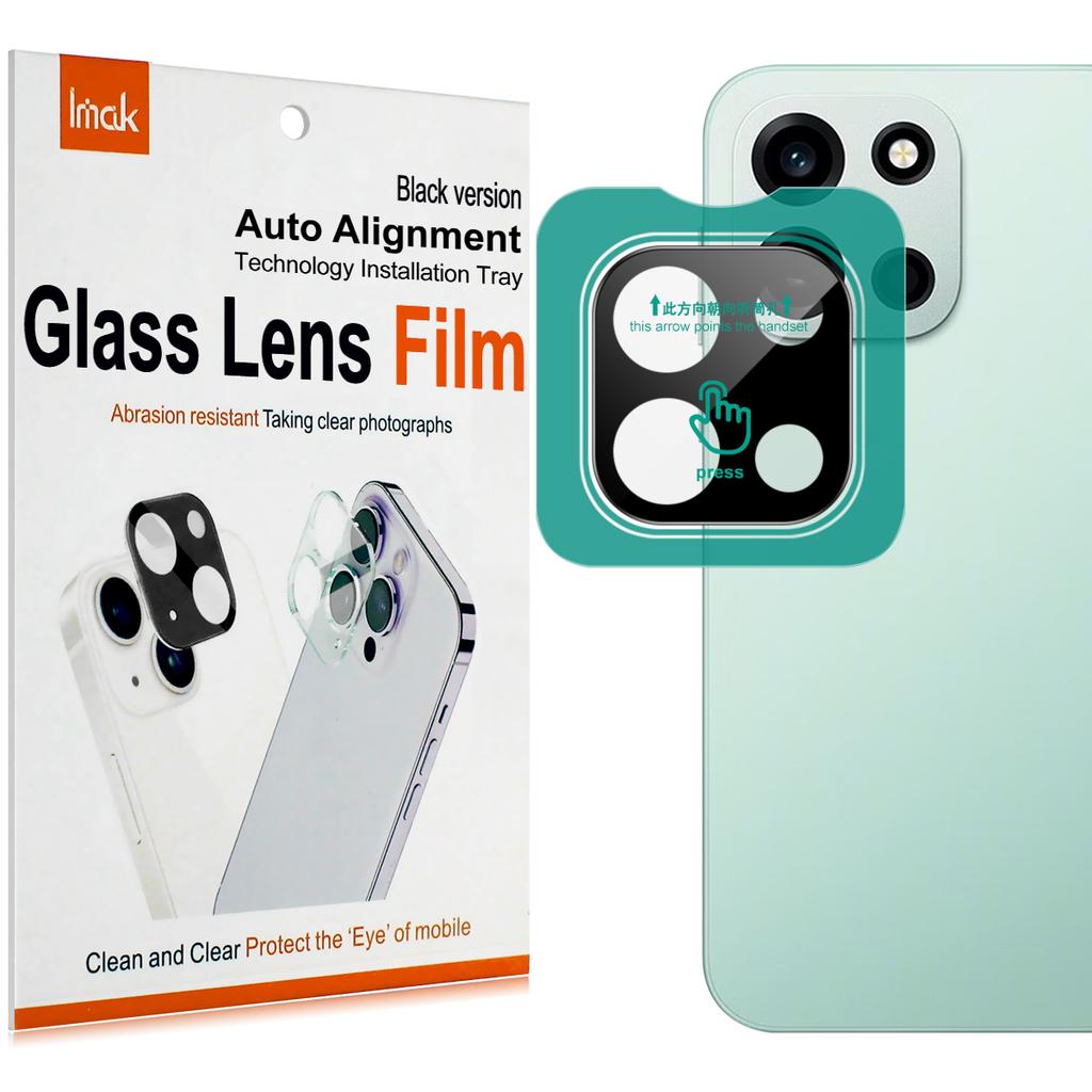 For OnePlus Turbo 6 5G Glass IMAK High Definition Glass Lens Film Self-positioning Version Black Version