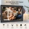 15.6 Inch WiFi Digital Photo Frame Cloud Digital Picture Frame TFT Screen Touch Control 32GB Storage Auto Rotation