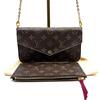 [Вживаний] Felicie Pochette Classic Monogram Покритий Канвас та Шкіра Три в одному Сумка на Ланцюжку - Дуже Добрий #1BE4RJK