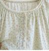 Women's Forest Floral Cotton Pajama Set - Long-Sleeve Gauze Cardigan, Sweet & Loose Nightgown for Spring & Autumn.