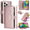 Crossbody Zipper Card Solt Wallet Leather Case For iPhone 16 Pro Max 15 Plus 14 13 12 11 XS XR X SE 2022 Lanyard Bag Pouch Cover