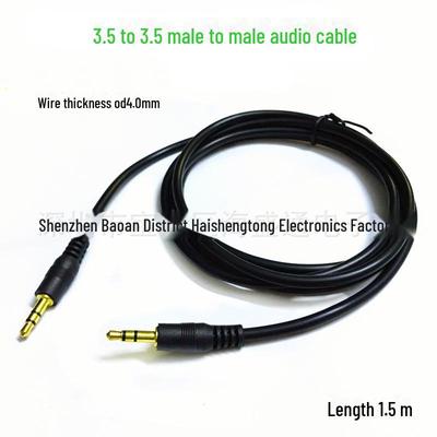 1,5m 3,5mm kabel AUX samec-to-male pro připojení zvuku, reproduktoru a auta